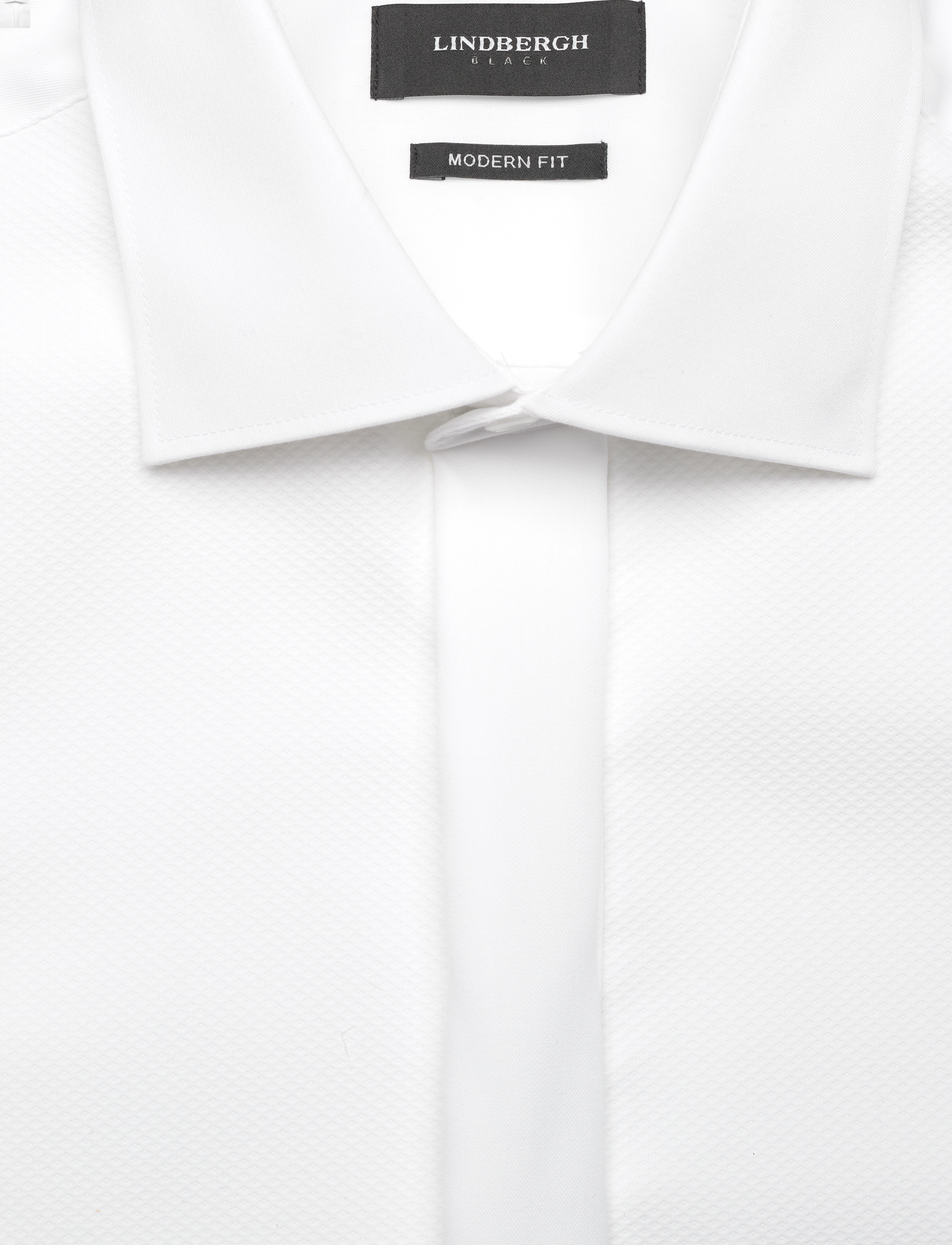 Lindbergh Black - Technical :Tuxedo modern fit shirt, WF LS - anzugshemd - white - 2