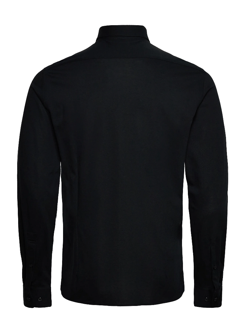 Lindbergh Black - Piqué knitted shirt L/S - formelle skjorter - black - 2