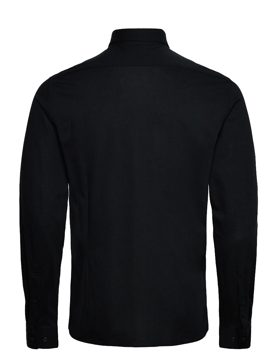Lindbergh Black - Piqué knitted shirt L/S - formelle hemden - black - 2