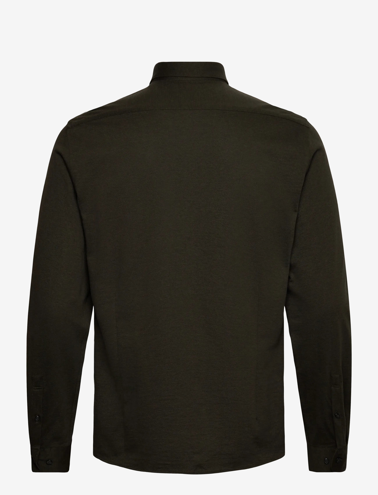 Lindbergh Black - Piqué knitted shirt L/S - formelle skjorter - dk army mel - 2