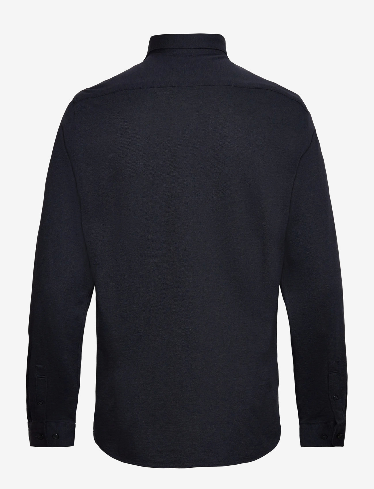 Lindbergh Black - Piqué knitted shirt L/S - formelle hemden - dk blue mel - 2