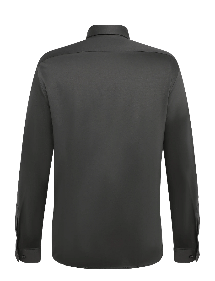 Lindbergh Black - Superflex knitted shirt L/S - casual skjortor - dk army - 2