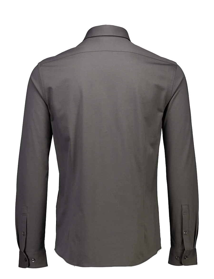 Lindbergh Black - Superflex knitted shirt L/S - freizeithemden - dk army - 2