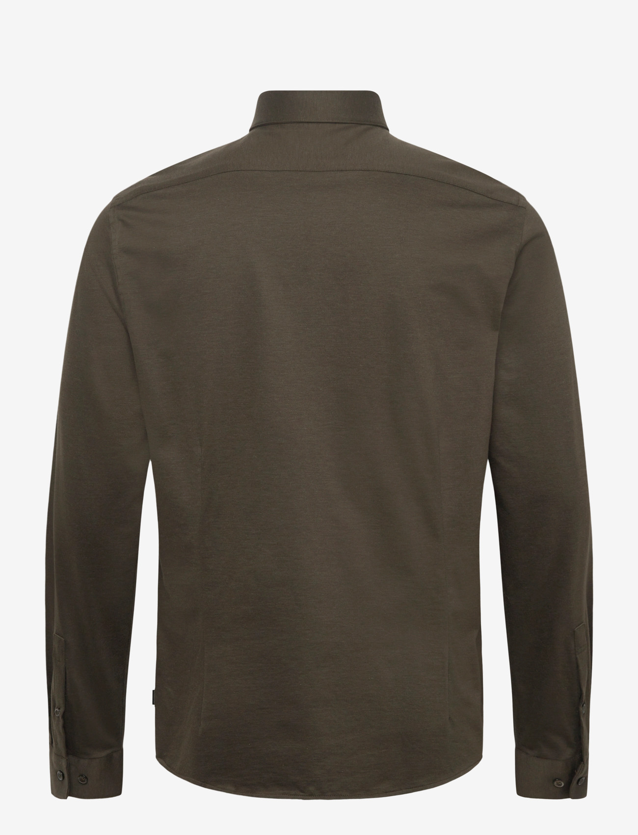 Lindbergh Black - Superflex knitted shirt L/S - casual hemden - dk army mel - 1