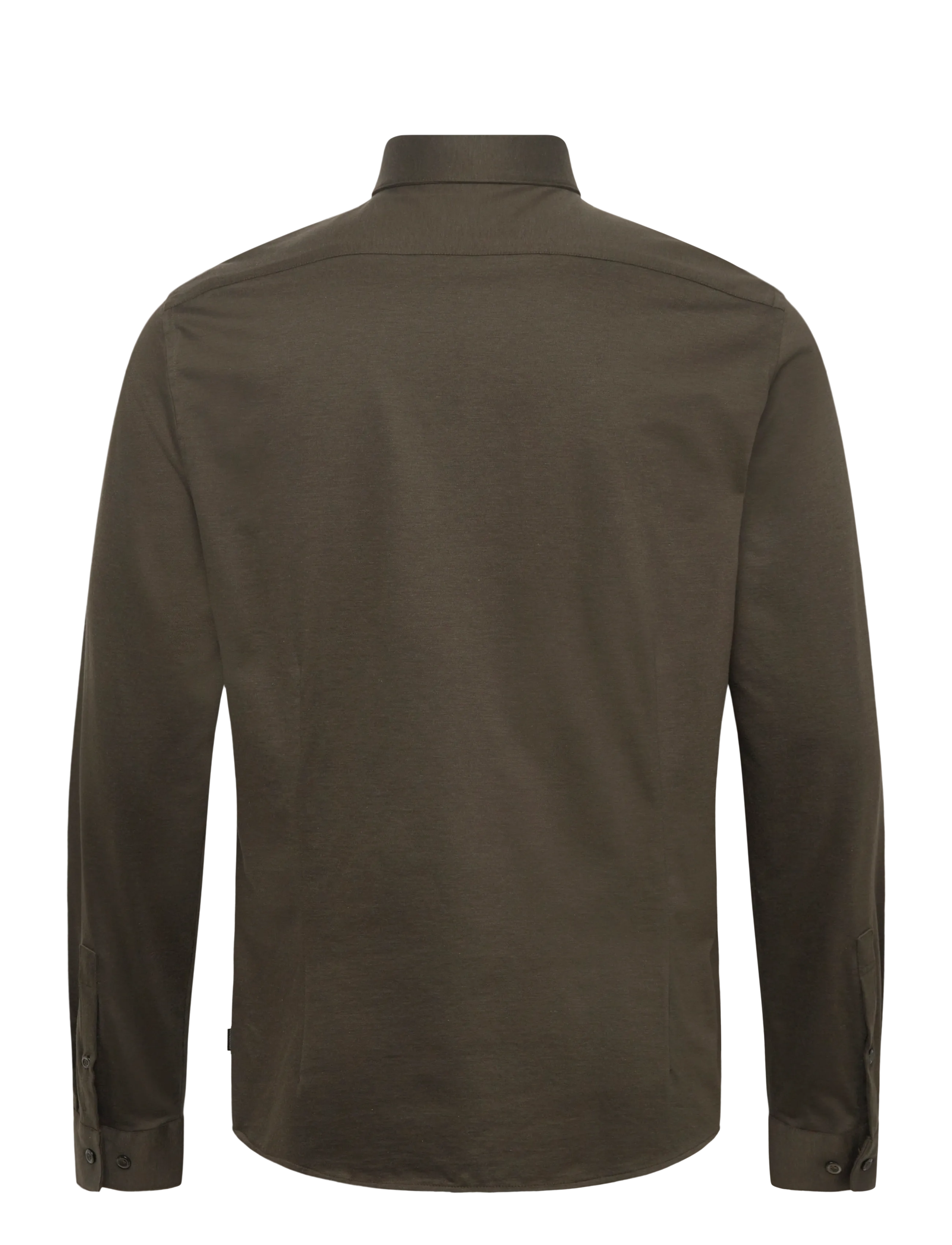 Lindbergh Black - Superflex knitted shirt L/S - casual skjortor - dk army mel - 1