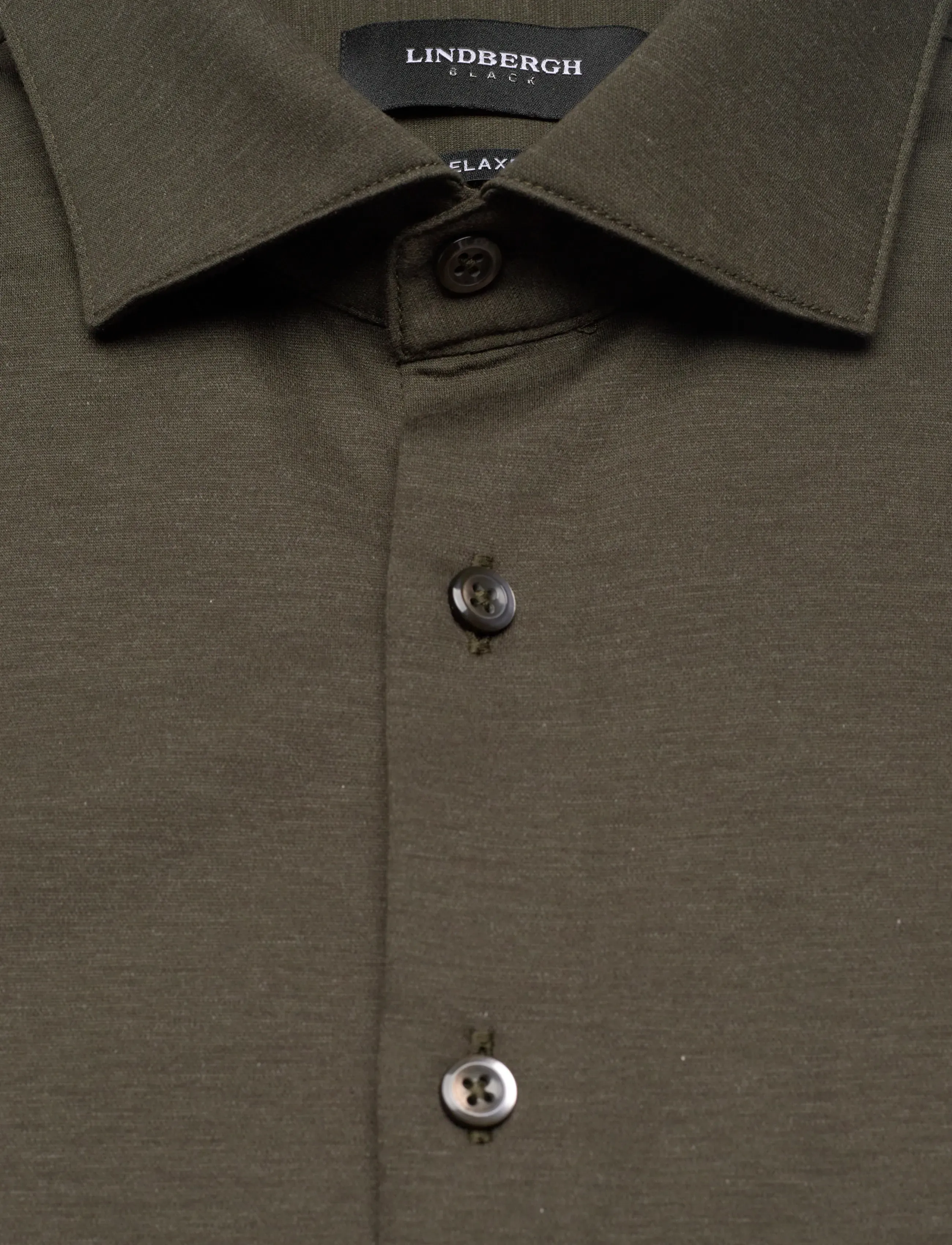 Lindbergh Black - Superflex knitted shirt L/S - casual skjortor - dk army mel - 2