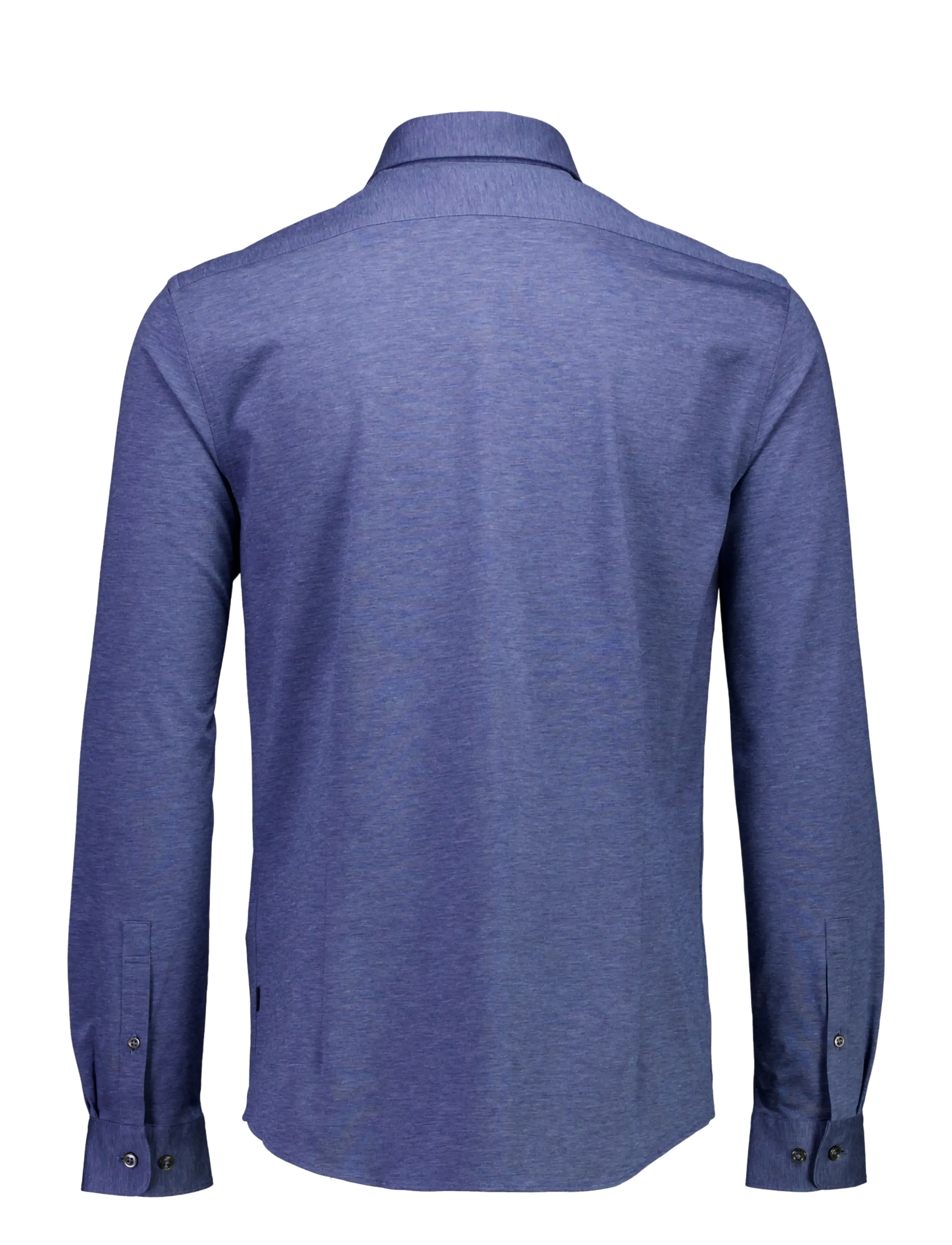 Lindbergh Black - Superflex knitted shirt L/S - casual shirts - dk blue mel - 2
