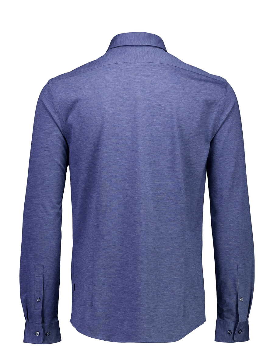 Lindbergh Black - Superflex knitted shirt L/S - freizeithemden - dk blue mel - 2