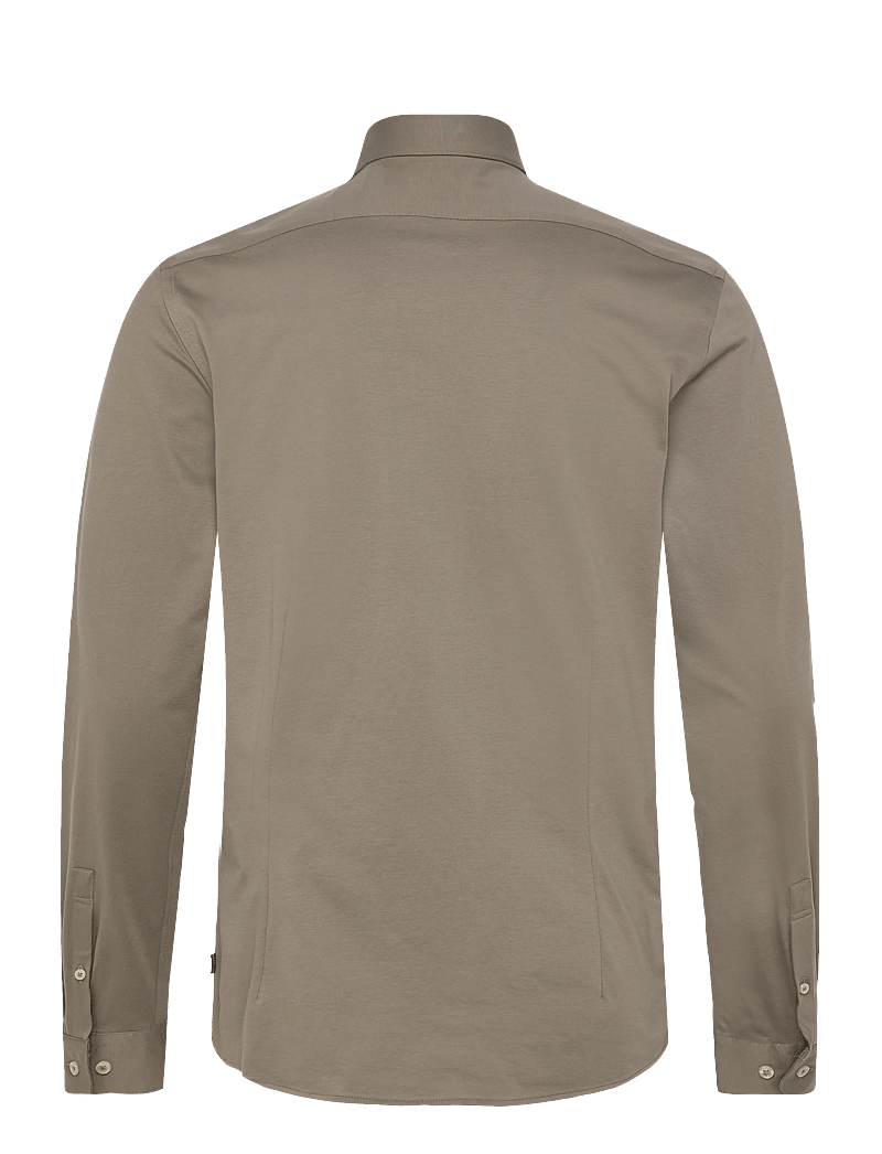 Lindbergh Black - Superflex knitted shirt L/S - casual skjorter - dk olive - 2