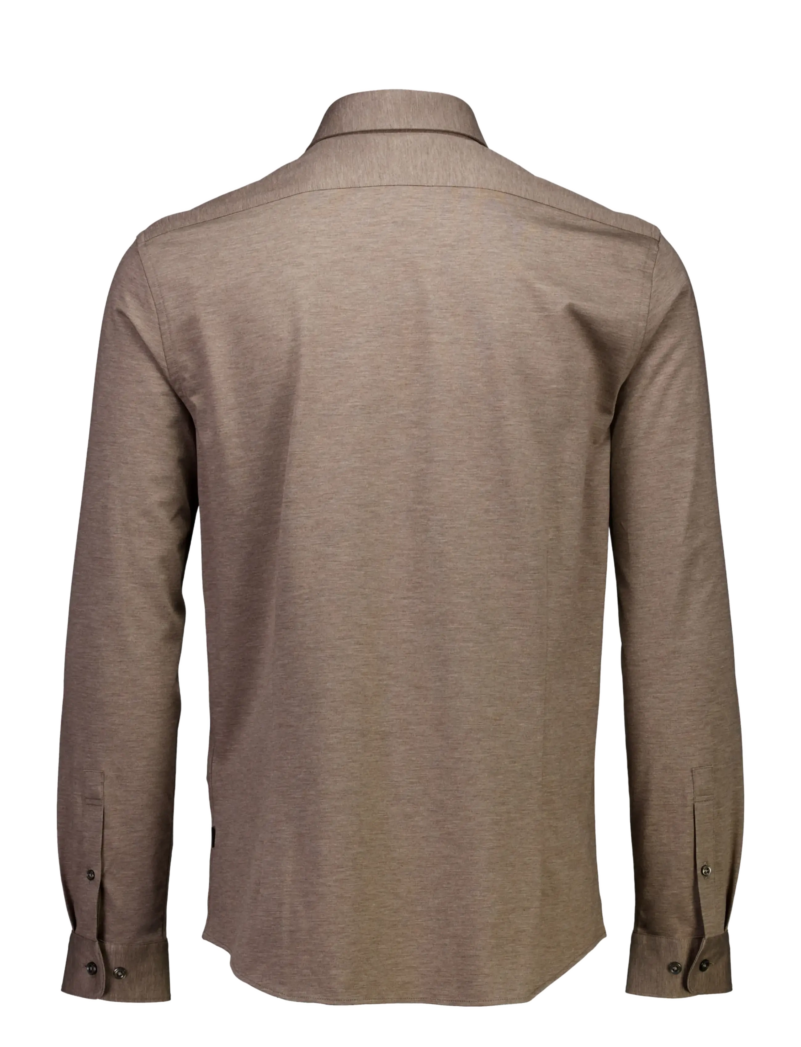 Lindbergh Black - Superflex knitted shirt L/S - casual shirts - dk sand mel - 2