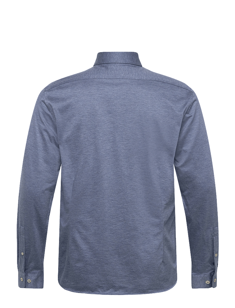 Lindbergh Black - Superflex knitted shirt L/S - casual skjortor - lt blue mel - 1