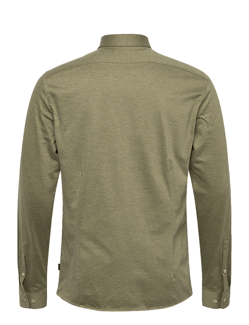 Lindbergh Black - Superflex knitted shirt L/S - casual skjorter - lt dusty green mel - 2