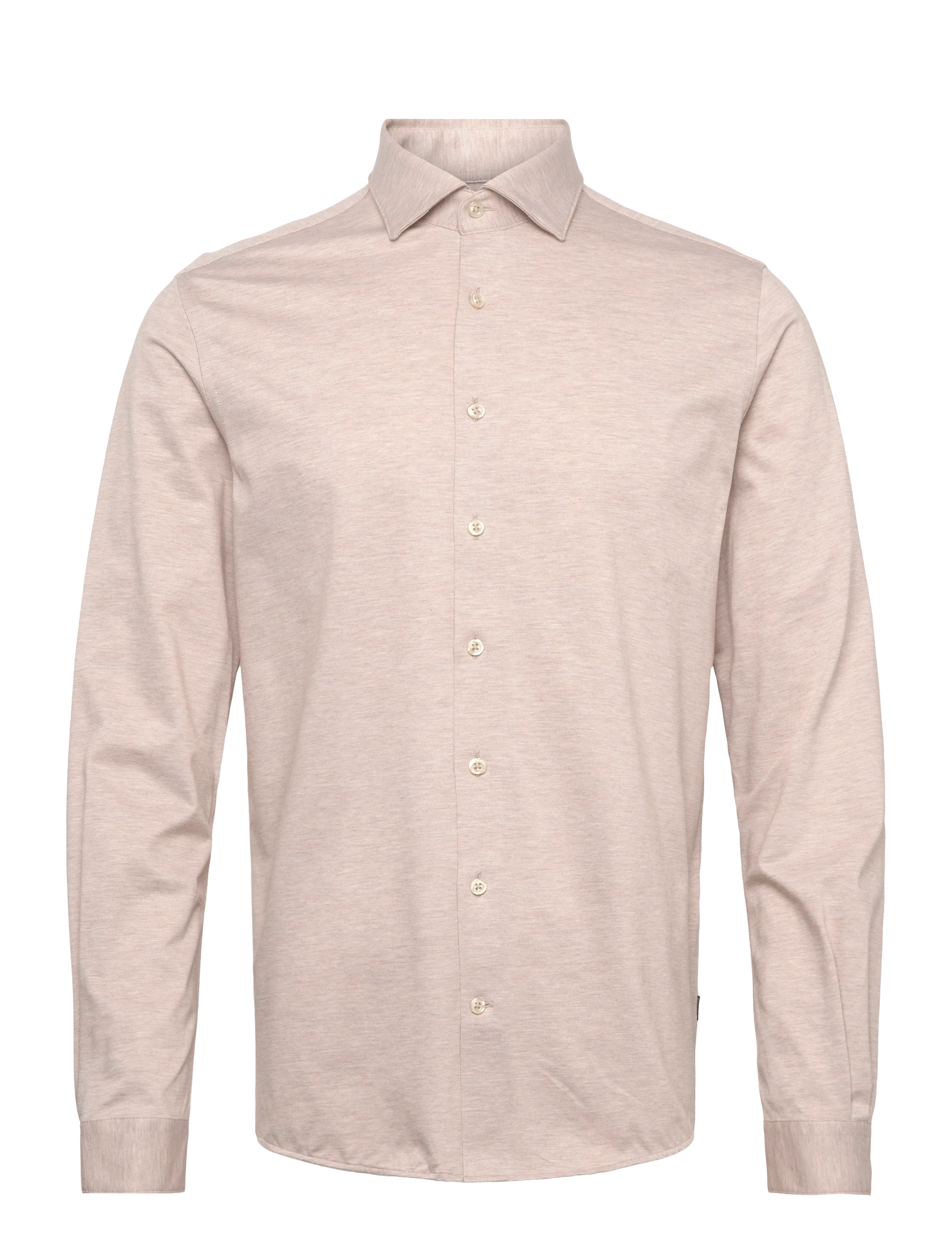 Lindbergh Black Superflex knitted shirt L/S - Neuheiten - LT SAND MEL / beige