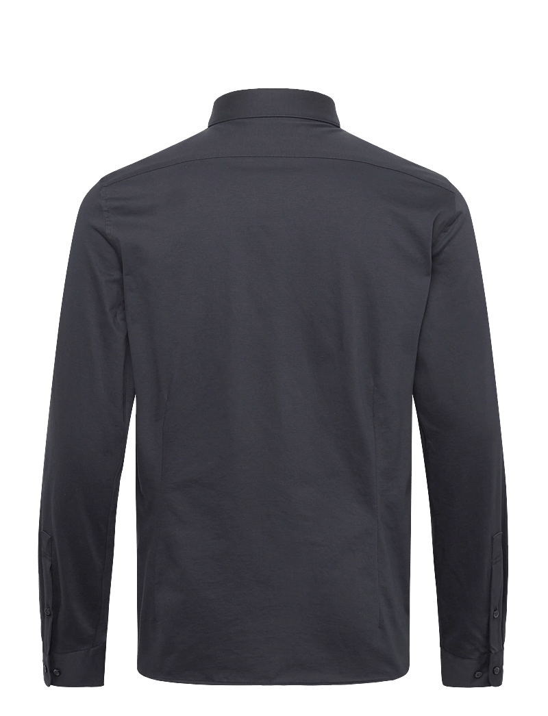 Lindbergh Black - Superflex knitted shirt L/S - vabaajasärgid - navy - 1