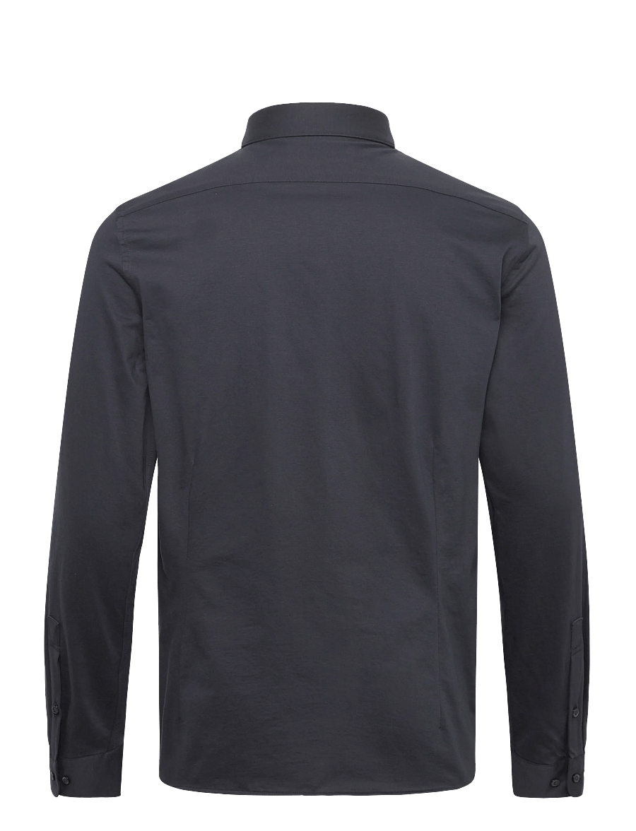 Lindbergh Black - Superflex knitted shirt L/S - casual skjortor - navy - 1
