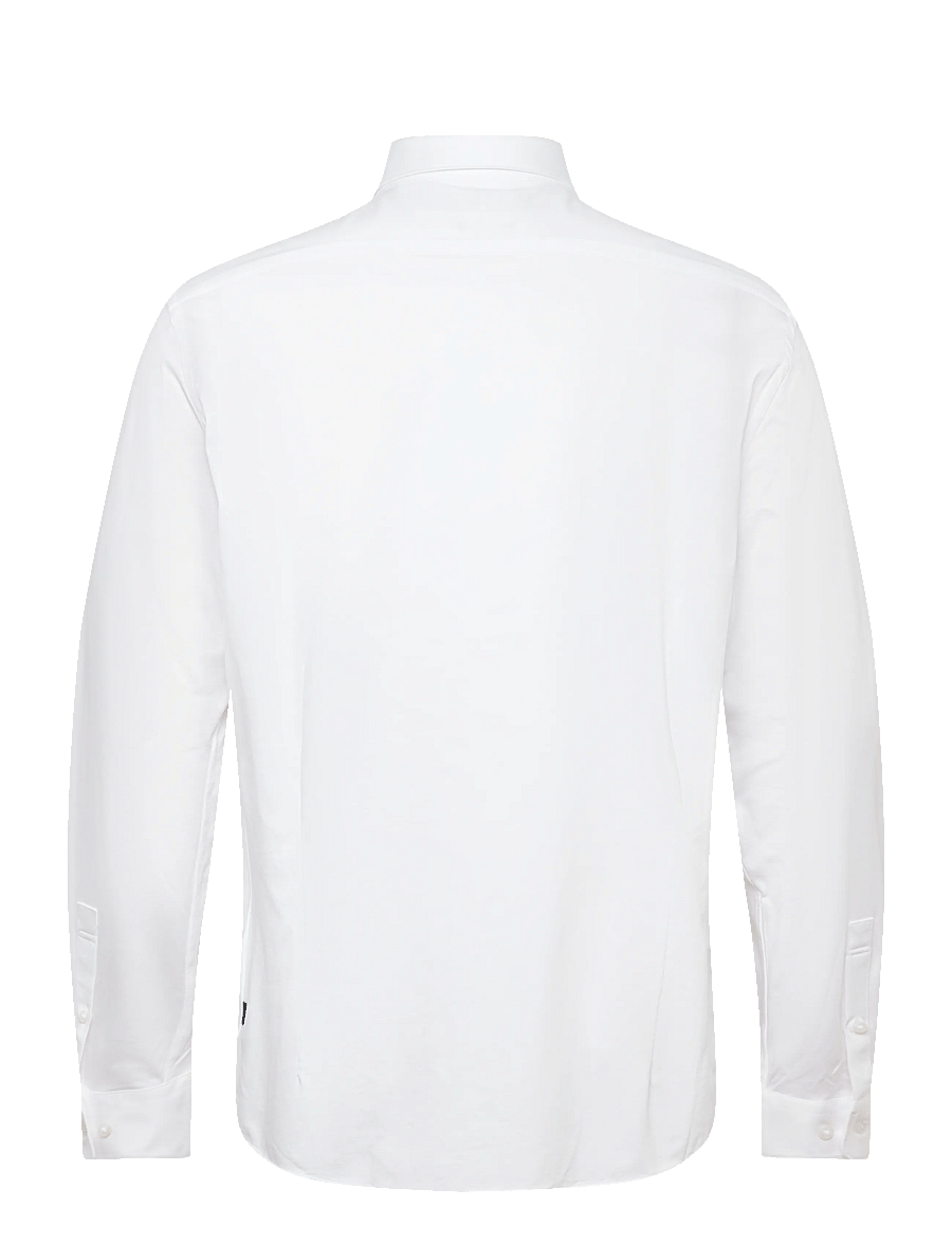Lindbergh Black - Superflex knitted shirt L/S - casual skjortor - white - 2