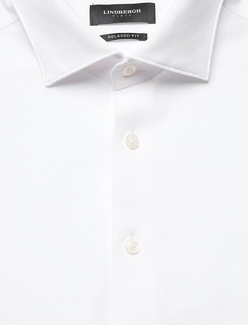 Lindbergh Black - Superflex knitted shirt L/S - casual hemden - white - 5