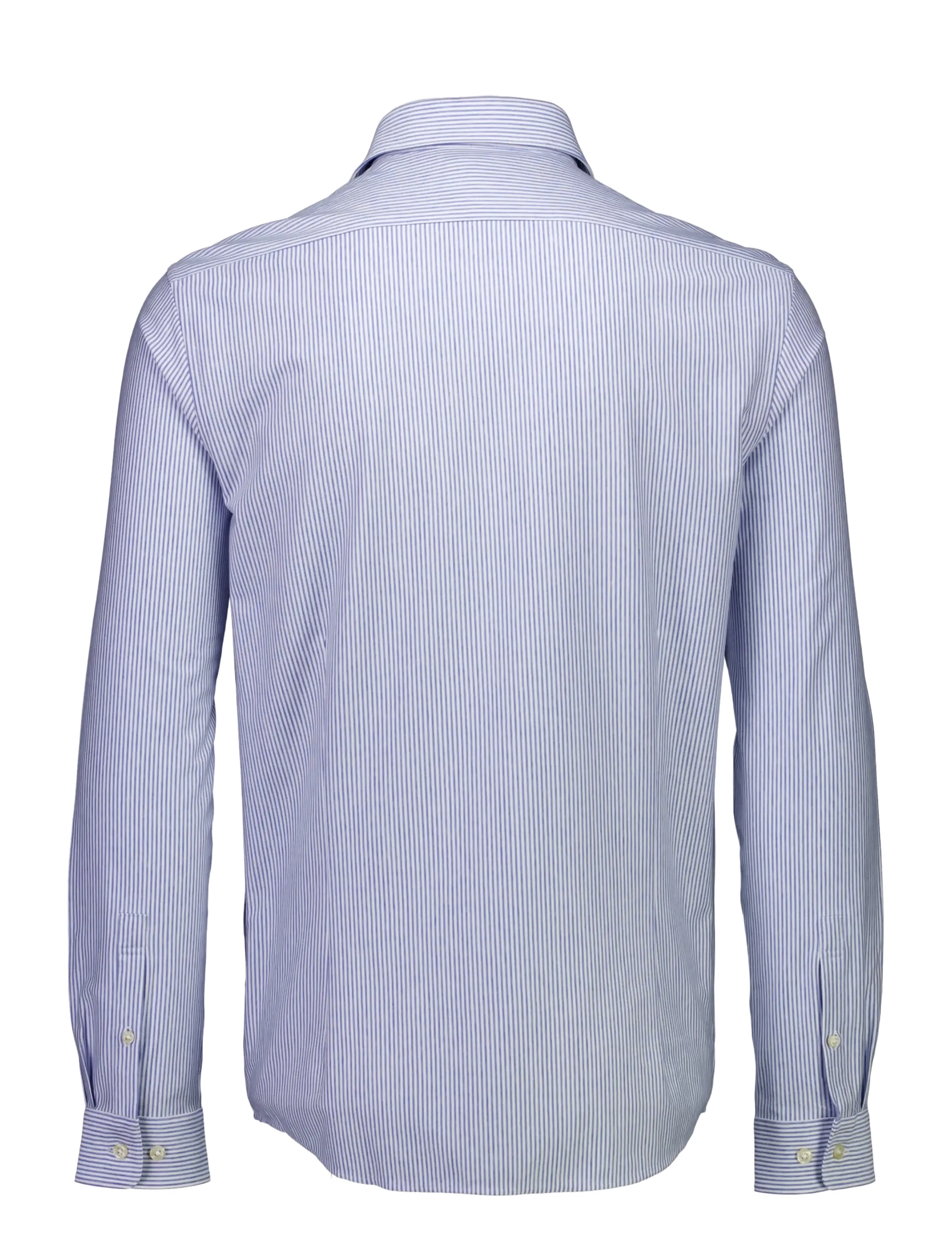 Lindbergh Black - Superflex knitted stripe shirt L/S - randiga skjortor - blue stripe - 2