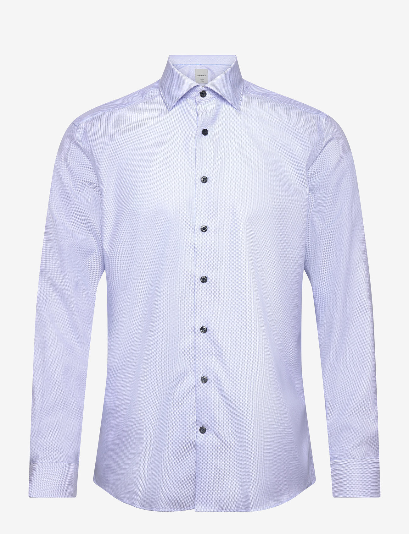 Lindbergh Black - 1927 signature : structure cotton shirt WF L/S - pidulikud särgid - light blue - 0