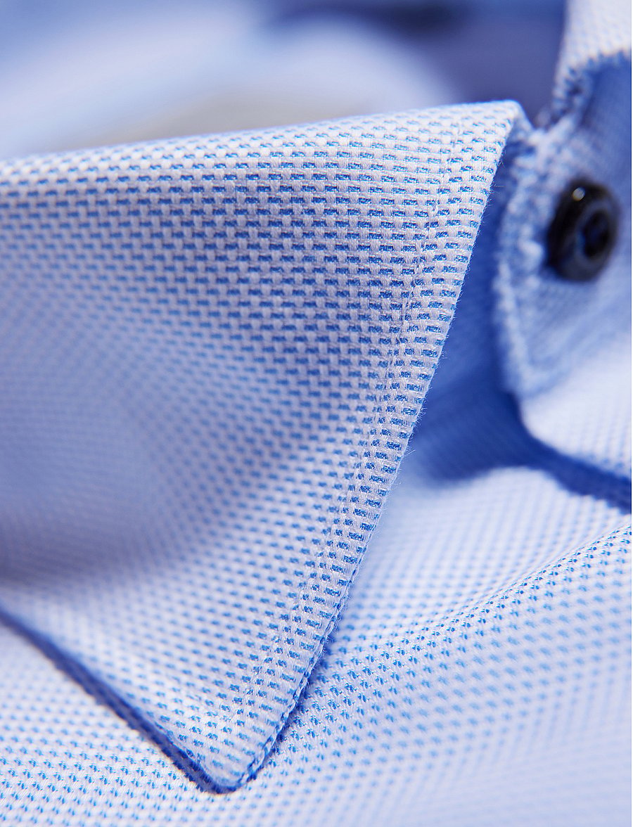 Lindbergh Black - 1927 signature : structure cotton shirt WF L/S - formelle hemden - light blue - 2