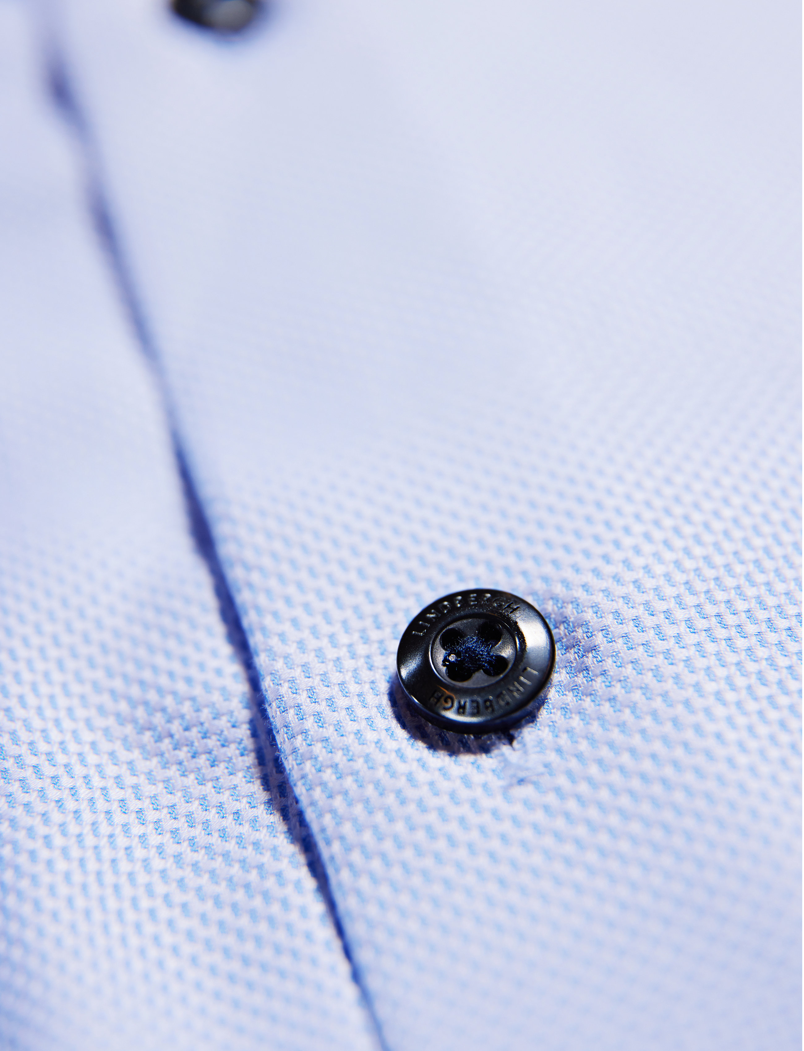 Lindbergh Black - 1927 signature : structure cotton shirt WF L/S - koszule wizytowe - light blue - 4
