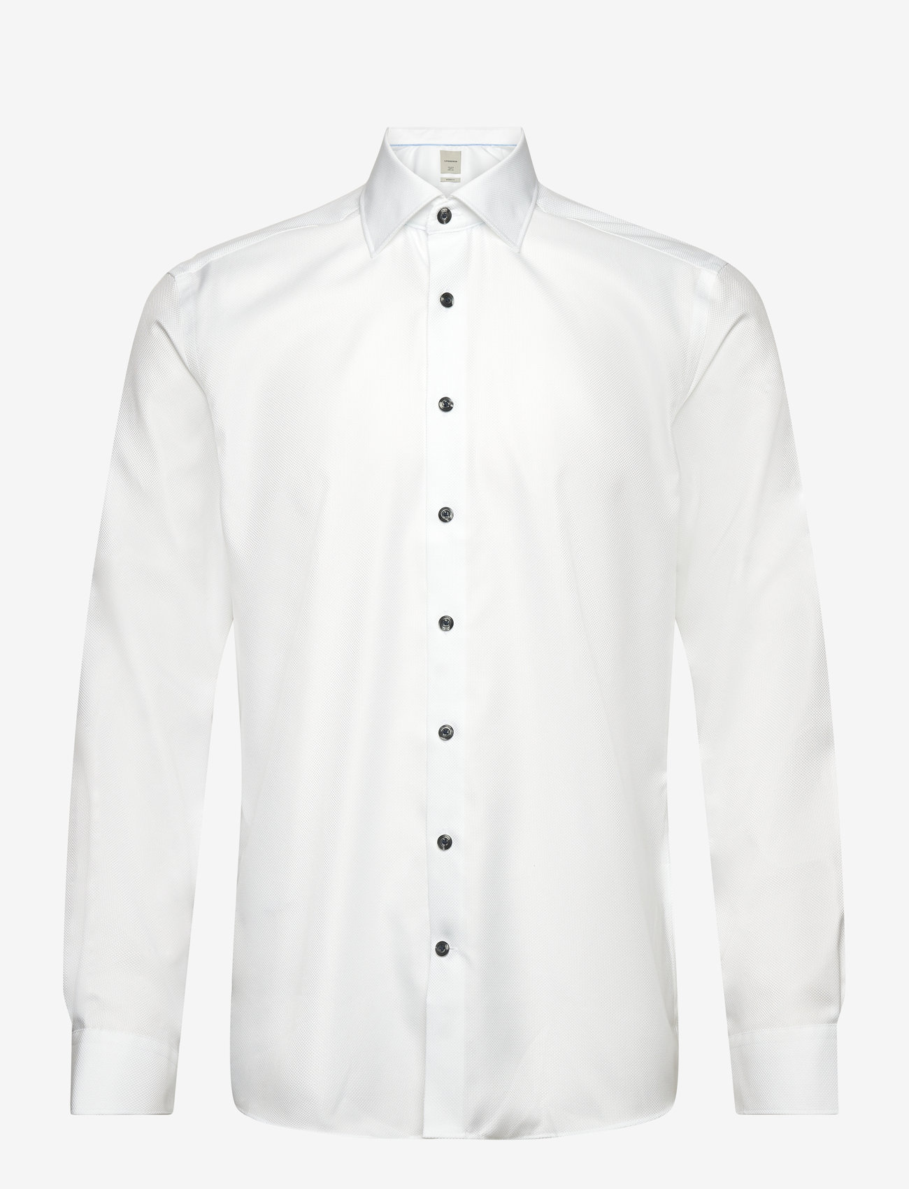 Lindbergh Black - 1927: Structure shirt WF L/S - muodolliset kauluspaidat - white - 0