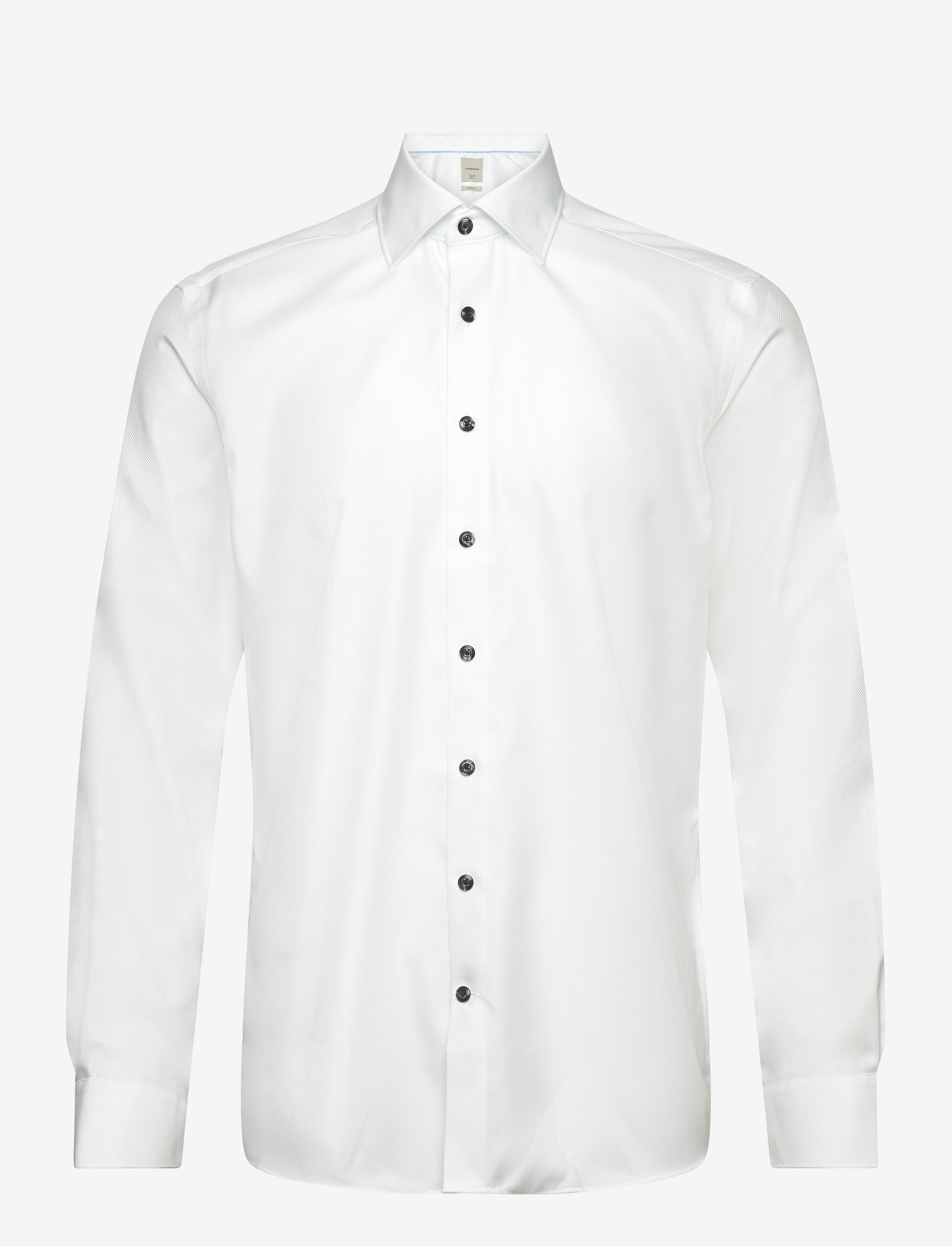 LINDBERGH Schwarz 1927 Signature : Structure Baumwolle Shirt Wf L/S Weiß - L - Herren