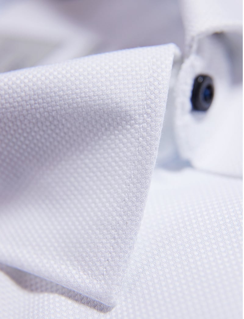 Lindbergh Black - 1927 signature : structure cotton shirt WF L/S - kostymskjortor - white - 2