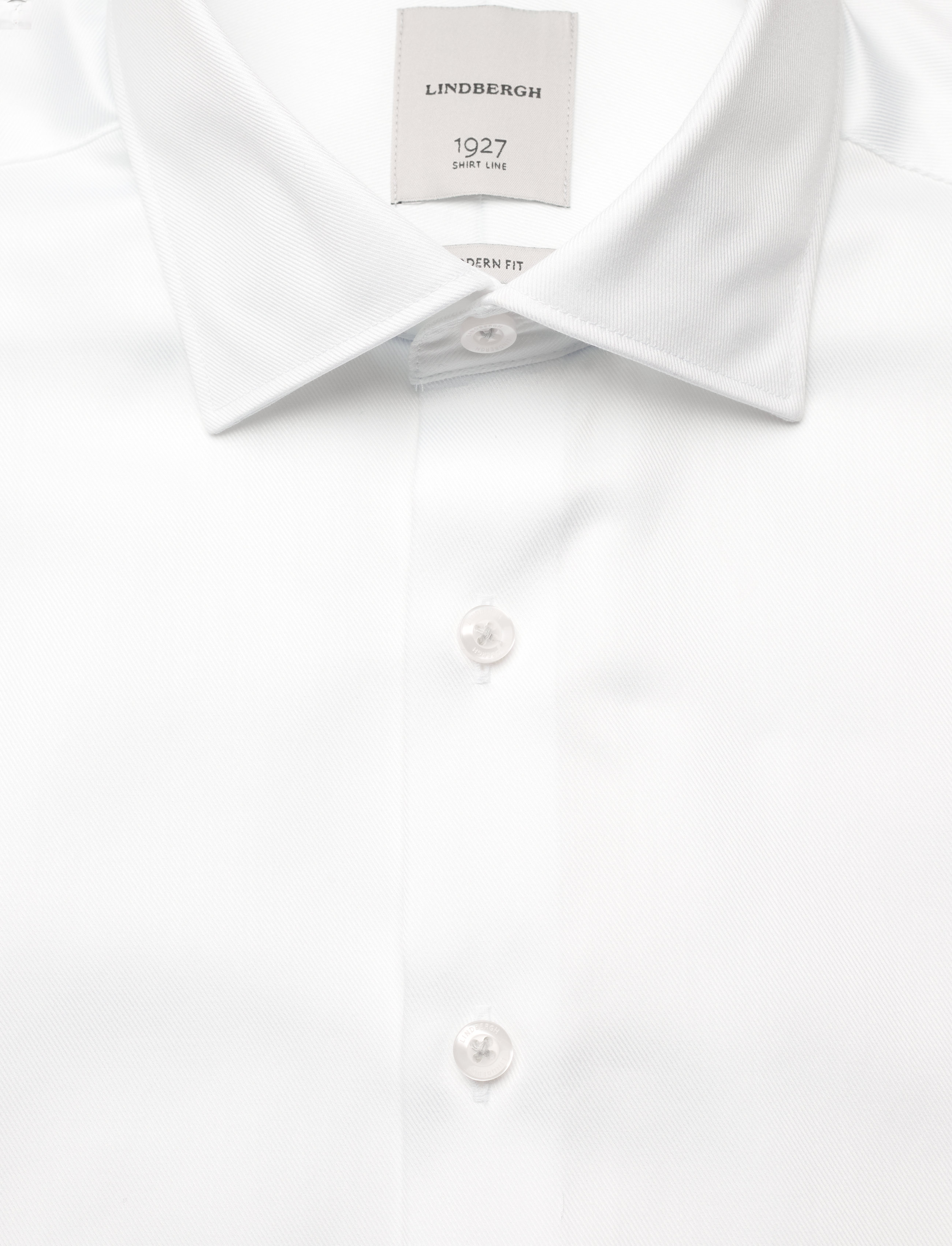 Lindbergh Black - 1927:Twill weave shirt WF L/S - formelle skjorter - white - 3