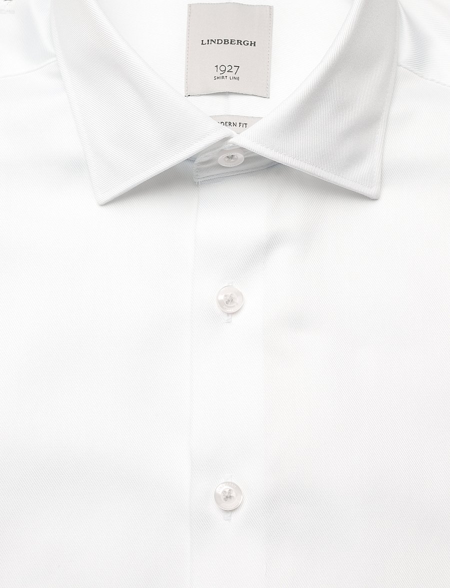 Lindbergh Black - 1927:Twill weave shirt WF L/S - formelle skjorter - white - 3