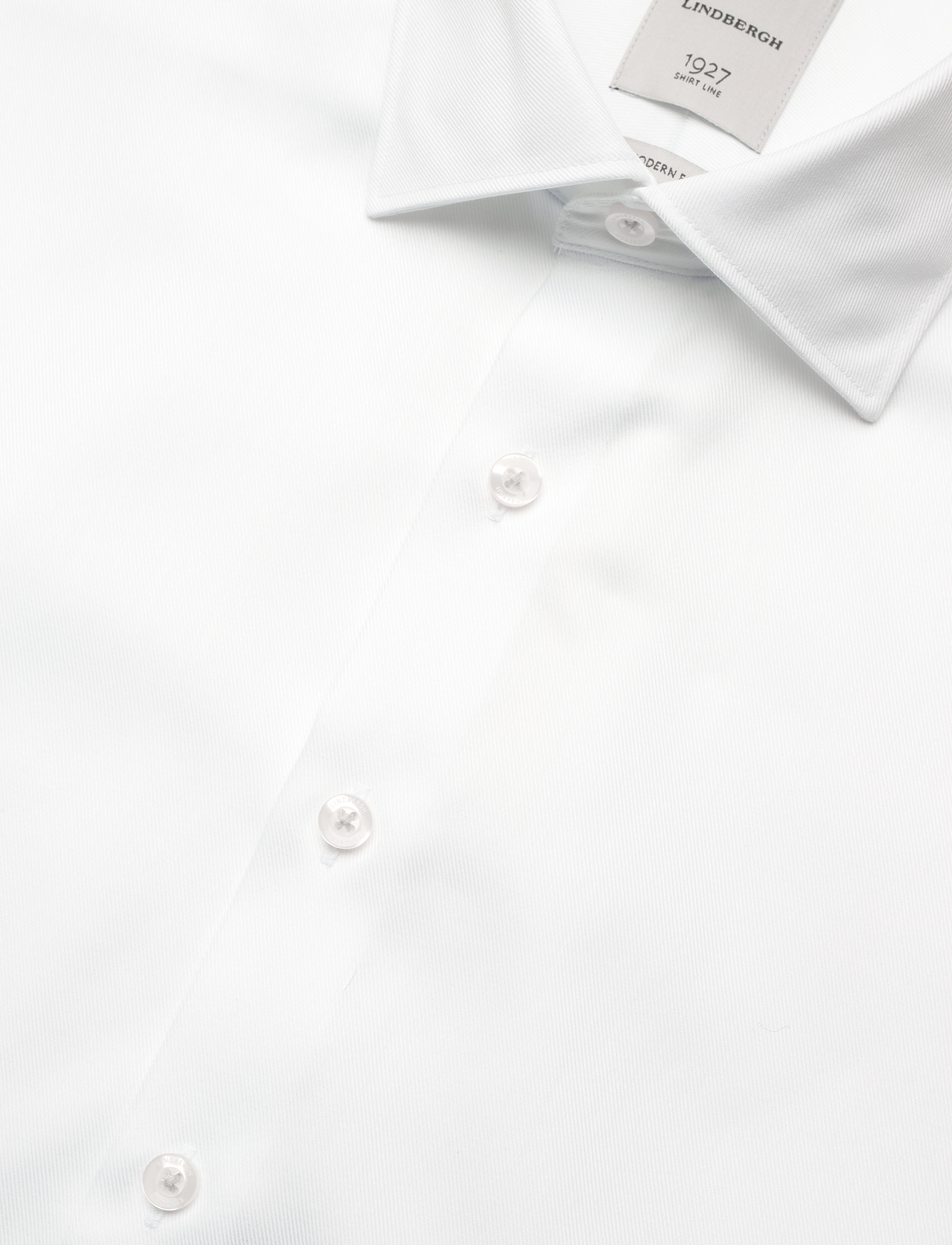 Lindbergh Black - 1927:Twill weave shirt WF L/S - formelle skjorter - white - 4
