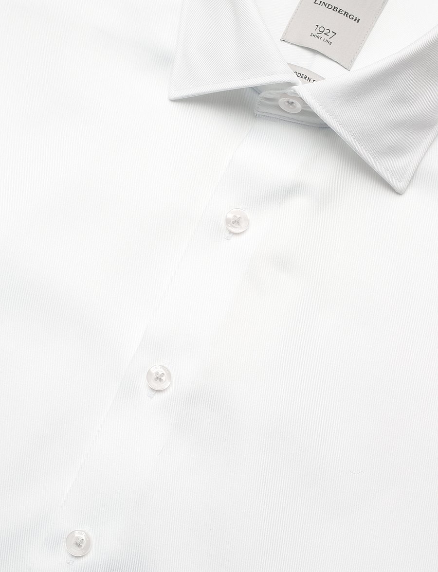 Lindbergh Black - 1927:Twill weave shirt WF L/S - formelle skjorter - white - 4