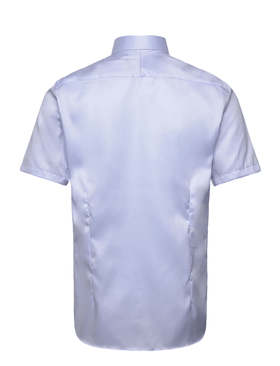Lindbergh Black - 1927: Twill weave shirt WF S/S - short-sleeved shirts - lt blue - 2