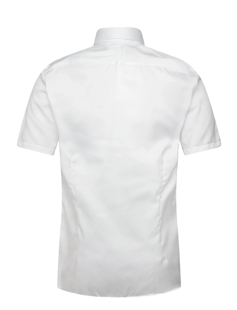 Lindbergh Black - 1927: Twill weave shirt WF S/S - short-sleeved shirts - white - 2