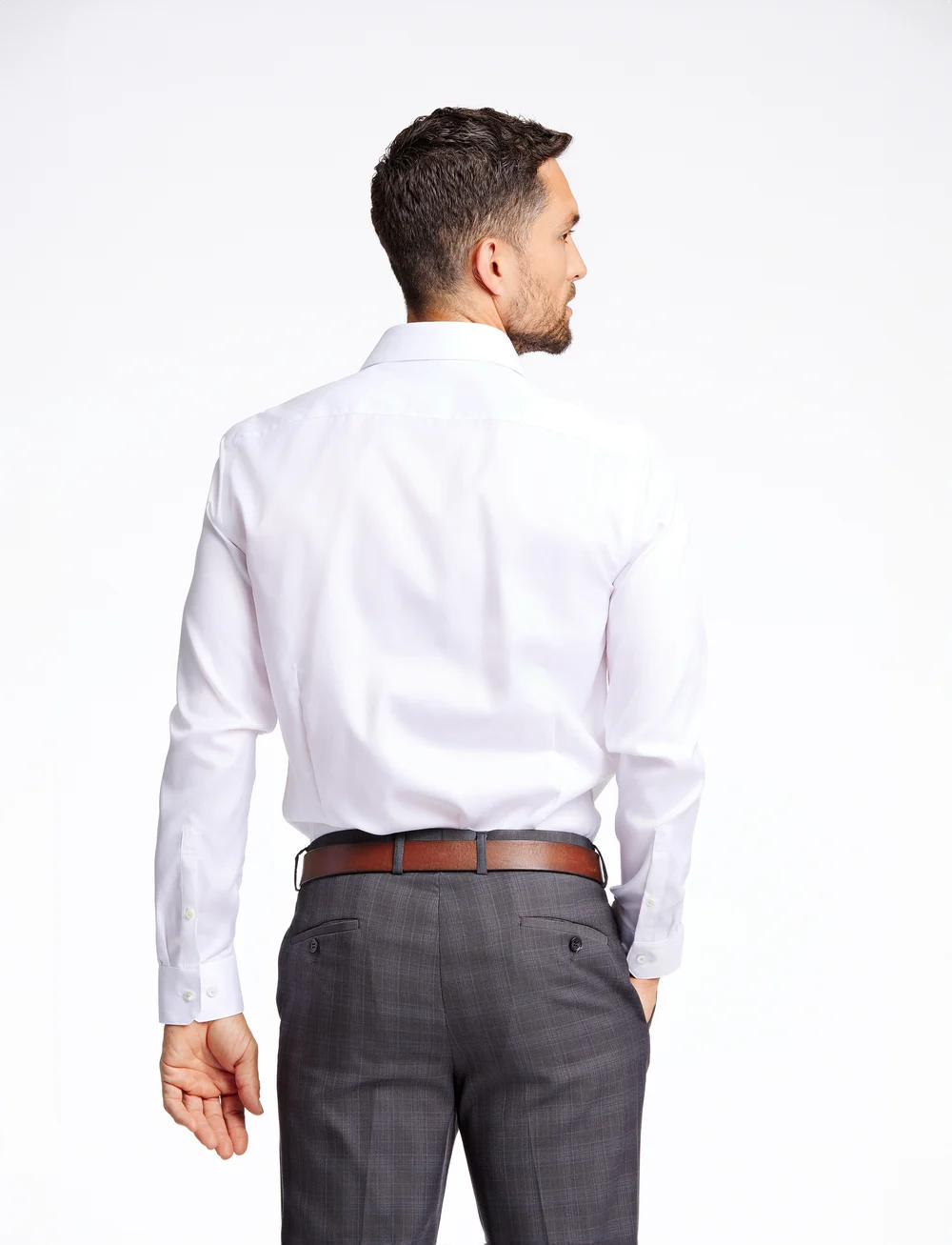 Lindbergh Black - 1927:Twill weave shirt WF L/S - kostymskjortor - white - 3