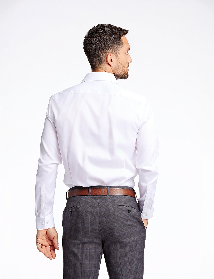 Lindbergh Black - 1927:Twill weave shirt WF L/S - pidulikud särgid - white - 3