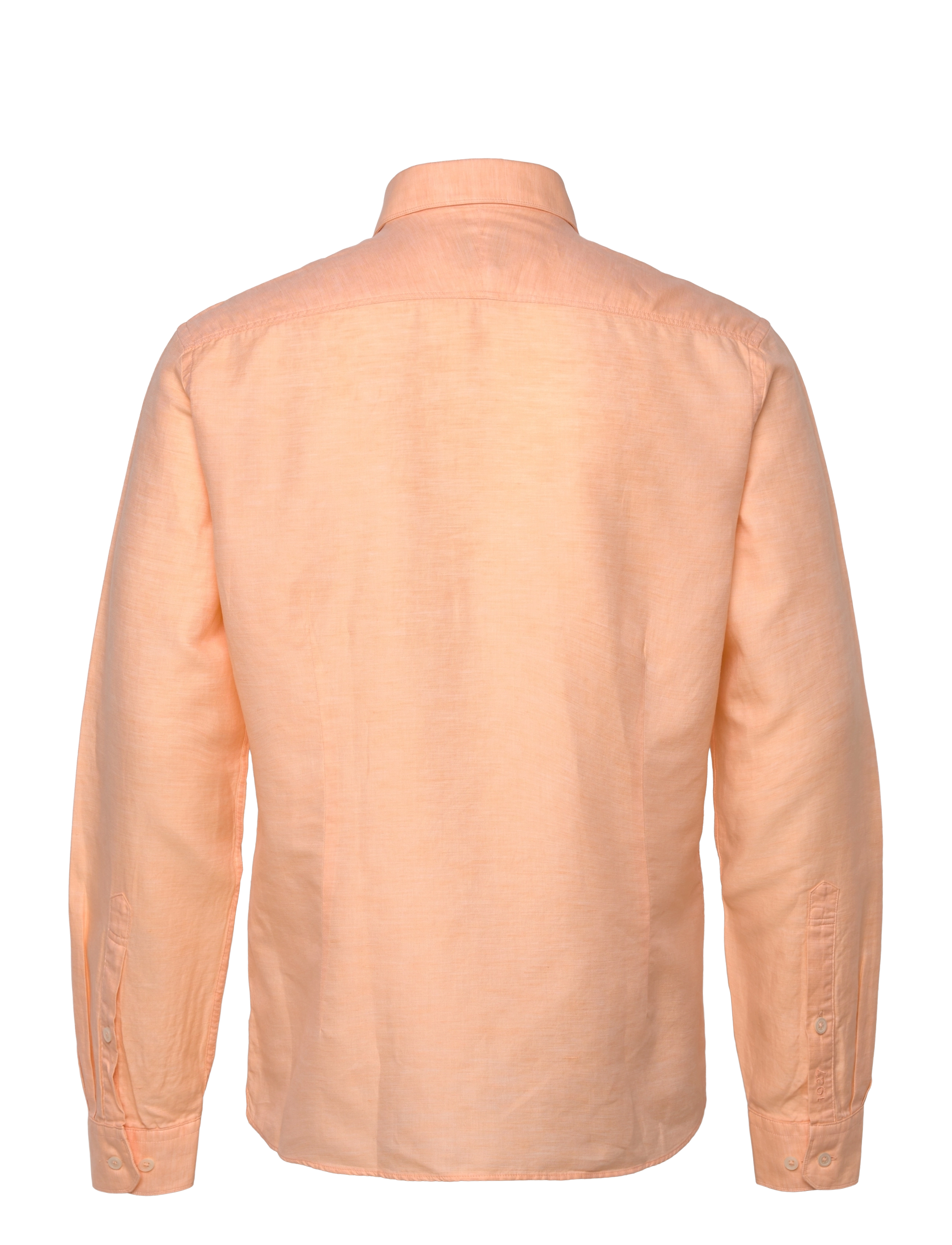 Lindbergh Black - 1927: Cotton/lin shirt WF L/S - leinenhemden - lt apricot mel - 1