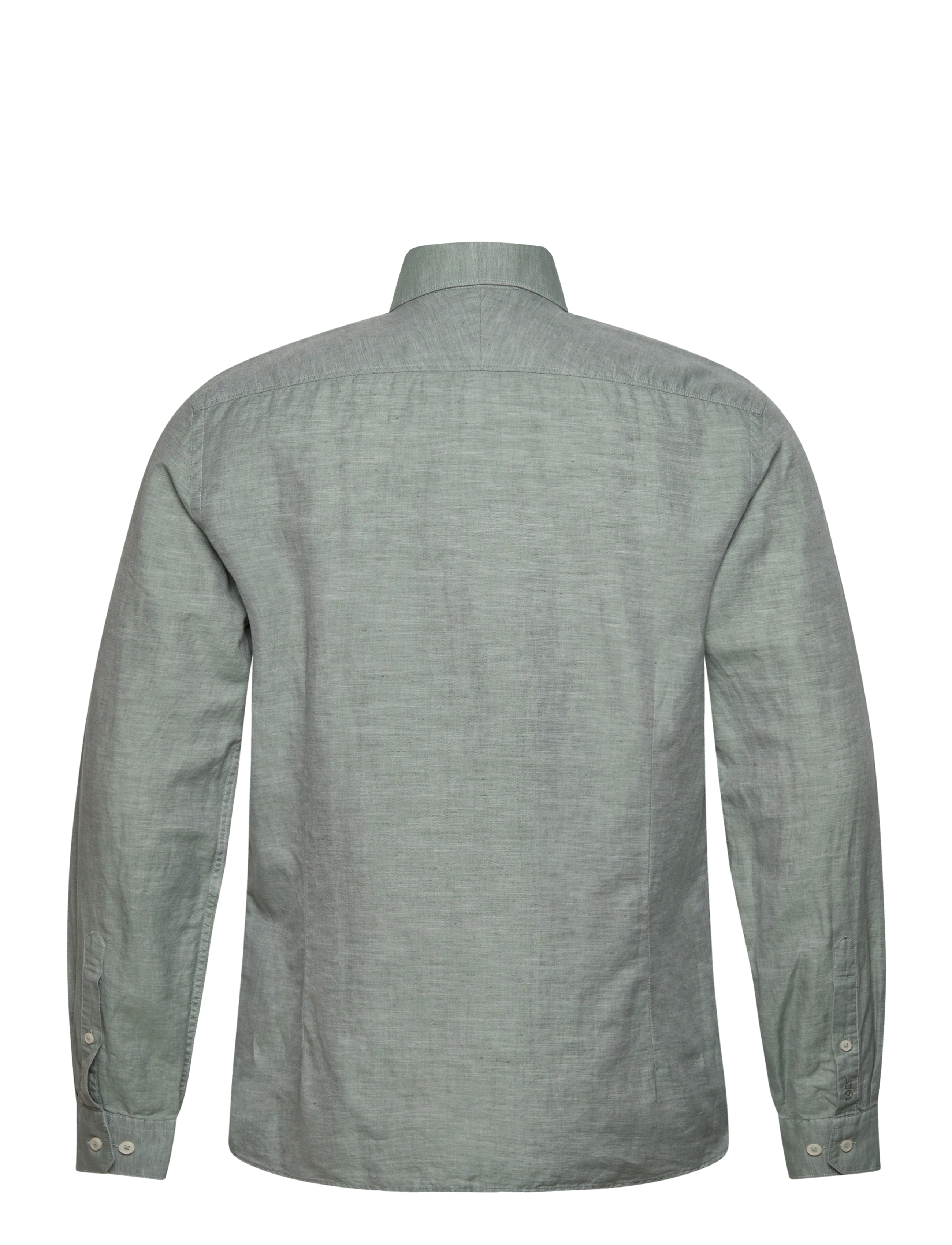 Lindbergh Black - 1927: Cotton/lin shirt WF L/S - chemises oxford - green mel - 2