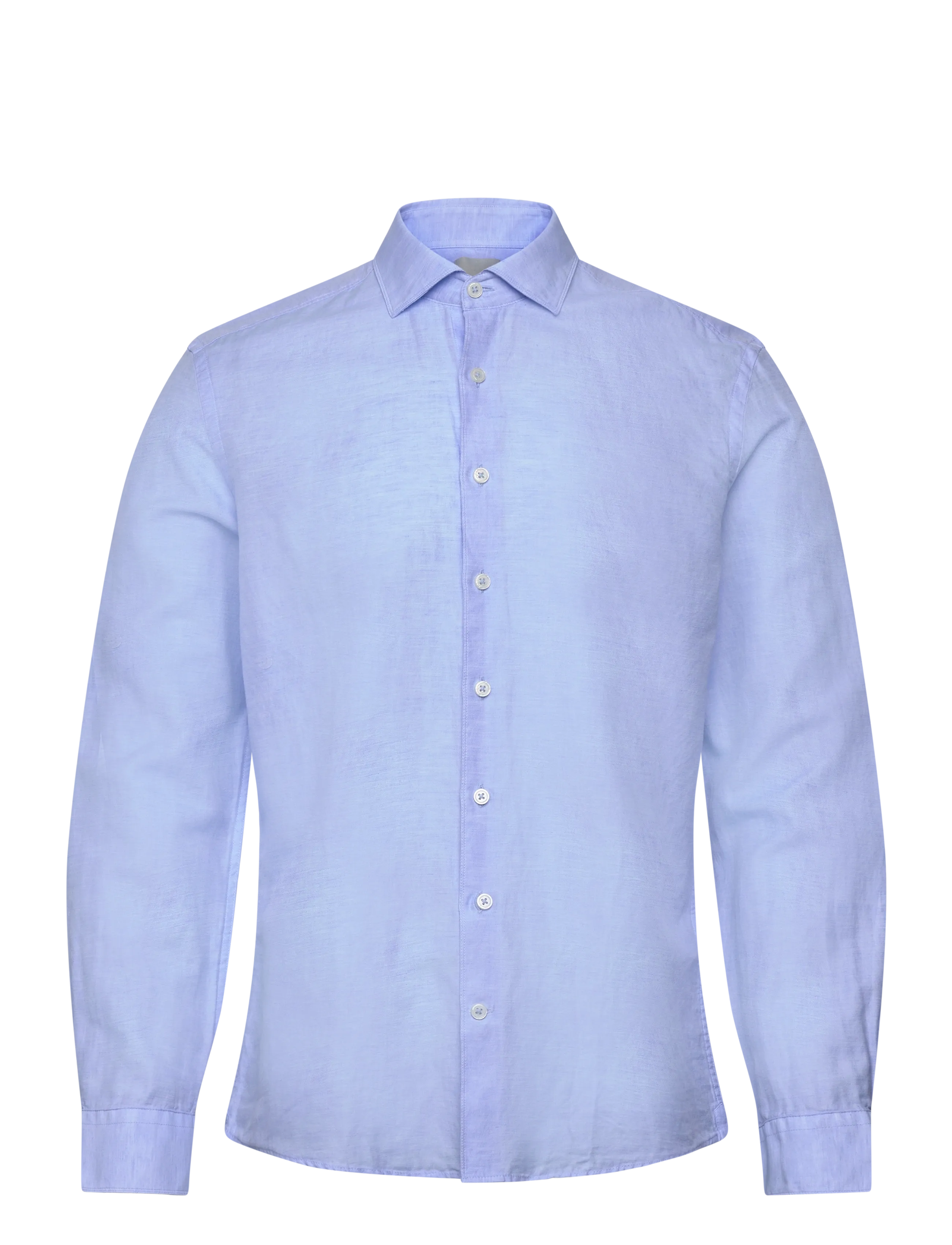 LINDBERGH Schwarz 1927: Baumwolle/Lin Shirt Wf L/S Blau - M - Herren