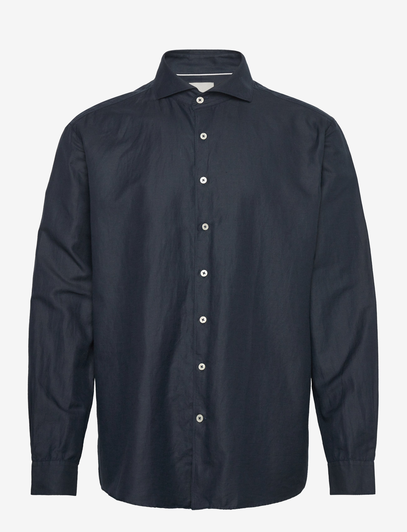 Lindbergh Black - 1927: Cotton/lin shirt WF L/S - oxfordi särgid - navy - 1