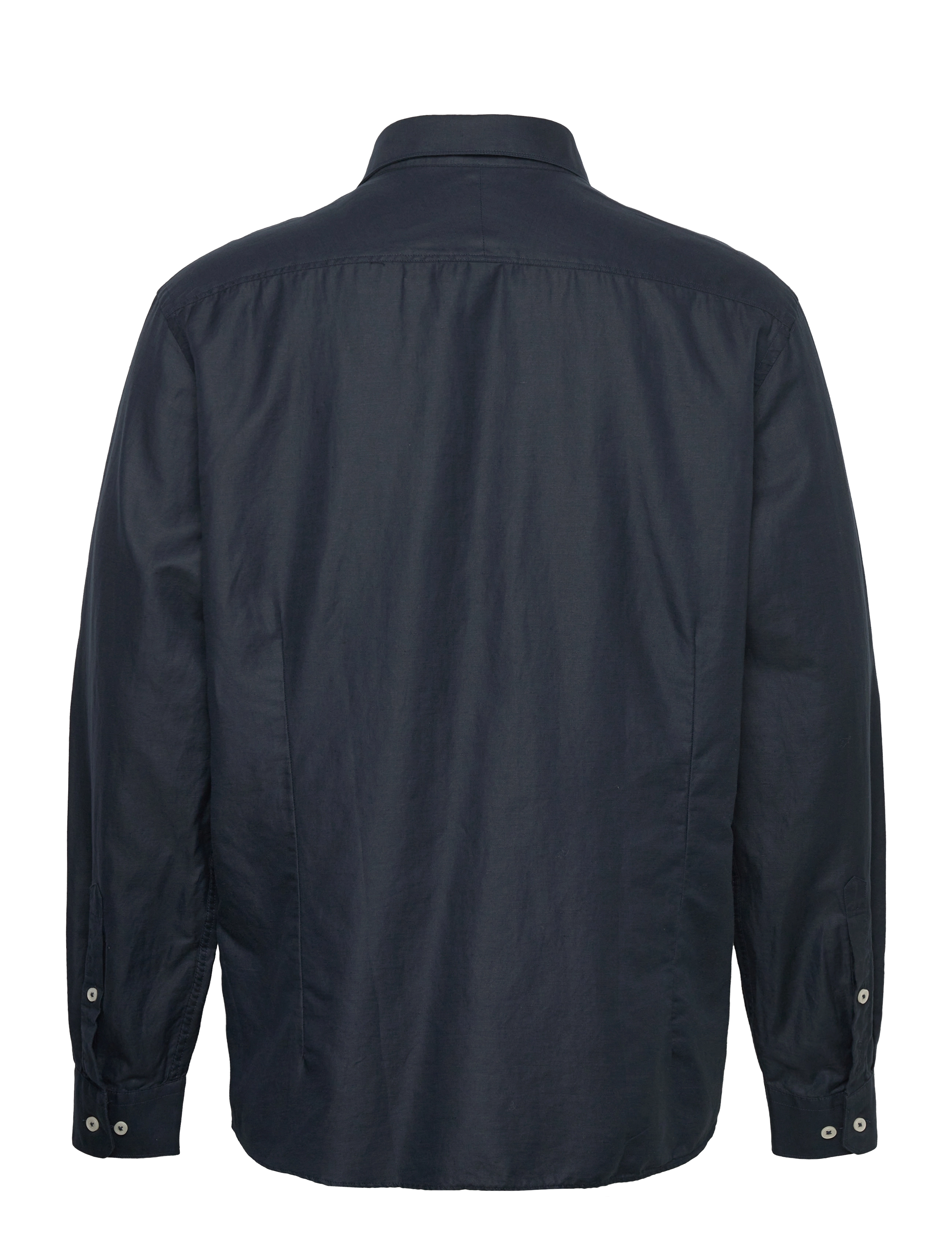 Lindbergh Black - 1927: Cotton/lin shirt WF L/S - oxford skjorter - navy - 2