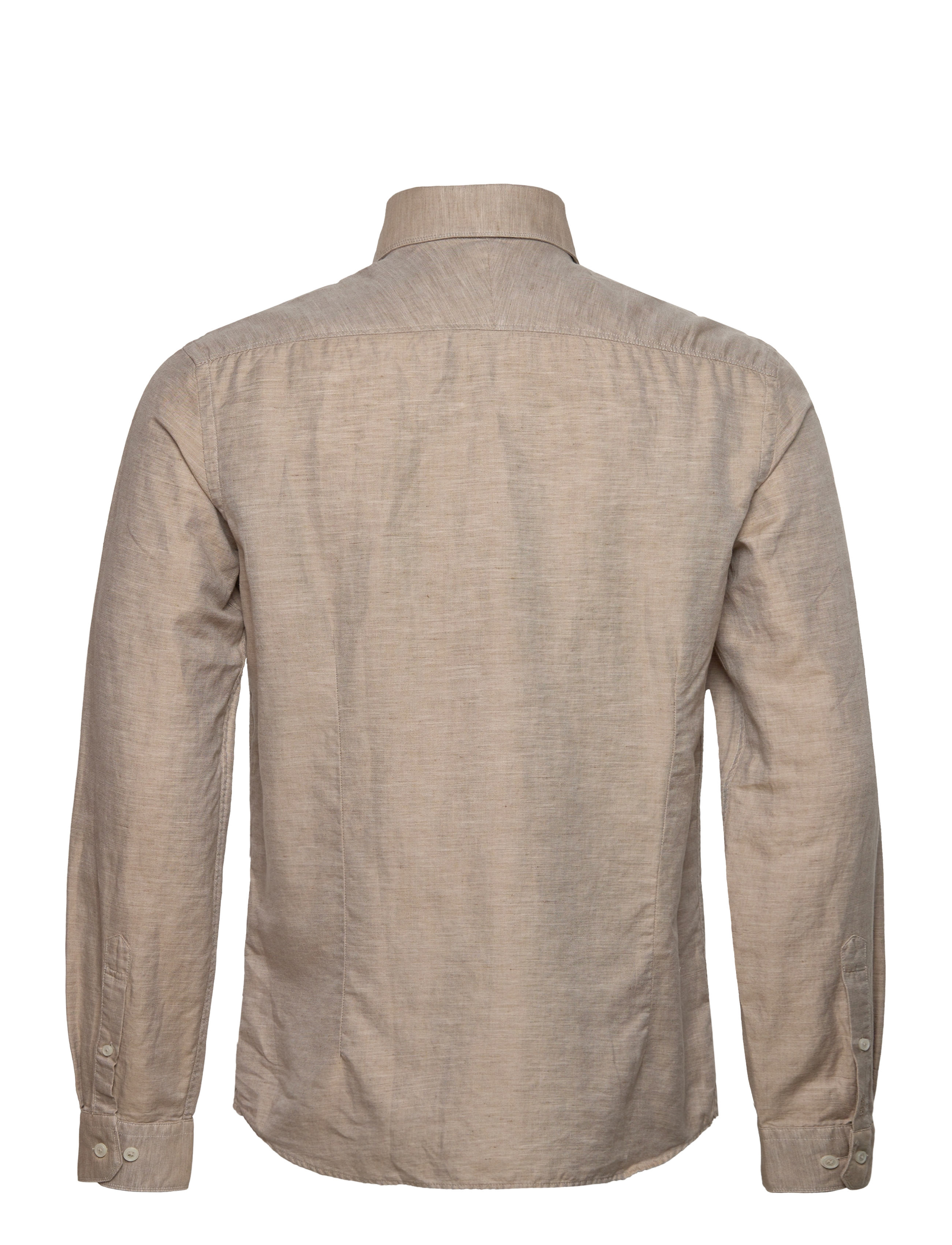 Lindbergh Black - 1927: Cotton/lin shirt WF L/S - oxford skjorter - sand mel - 2