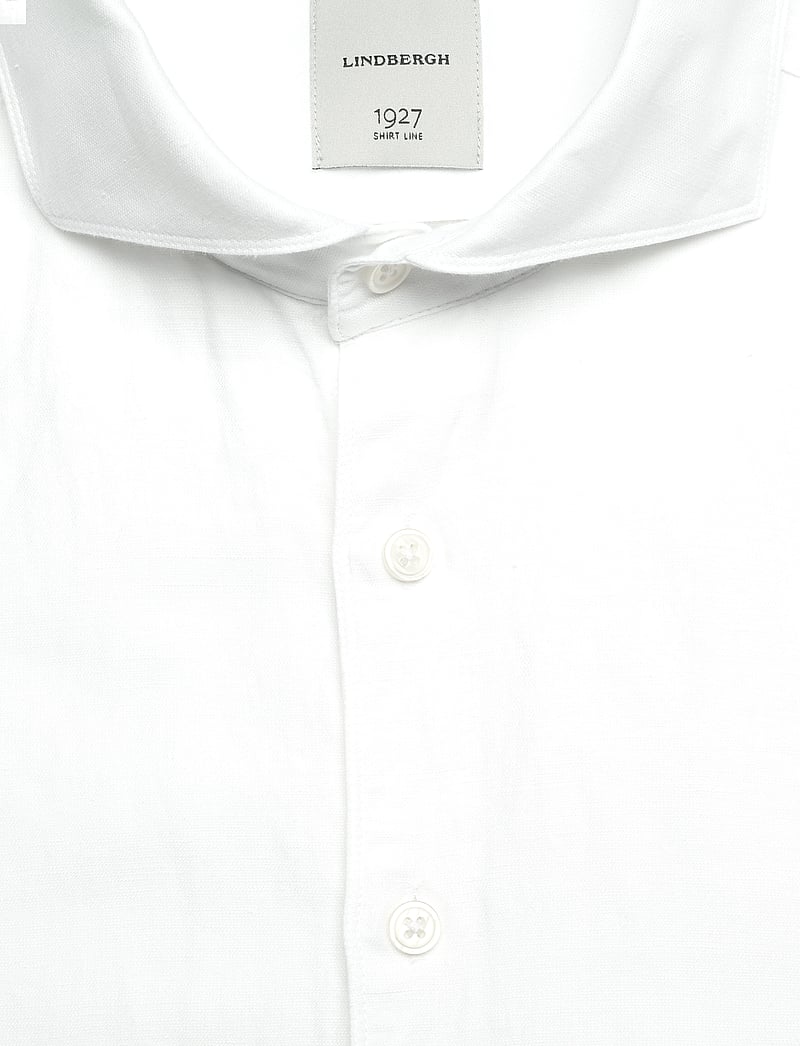Lindbergh Black - 1927: Cotton/lin shirt WF L/S - oxford skjorter - white - 2