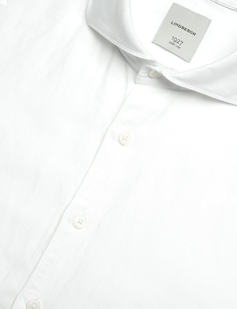 Lindbergh Black - 1927: Cotton/lin shirt WF L/S - oxford skjorter - white - 3