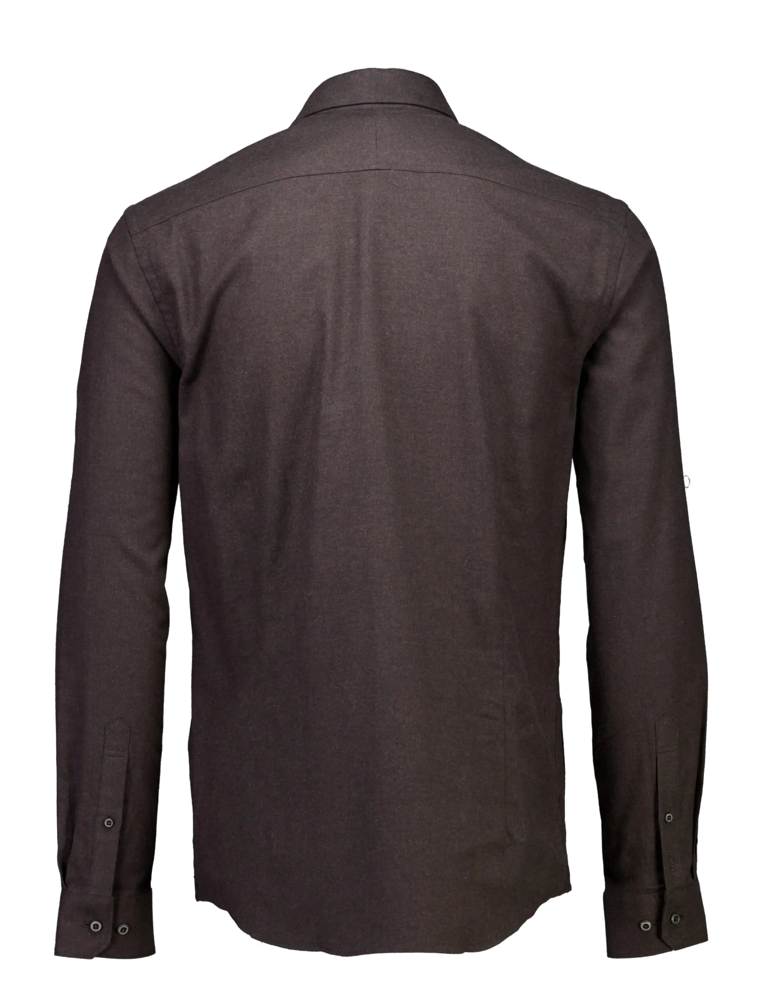 Lindbergh Black - 1927: Cashmere touch soft collar shirt WF L/S - formelle hemden - dk brown mel - 2