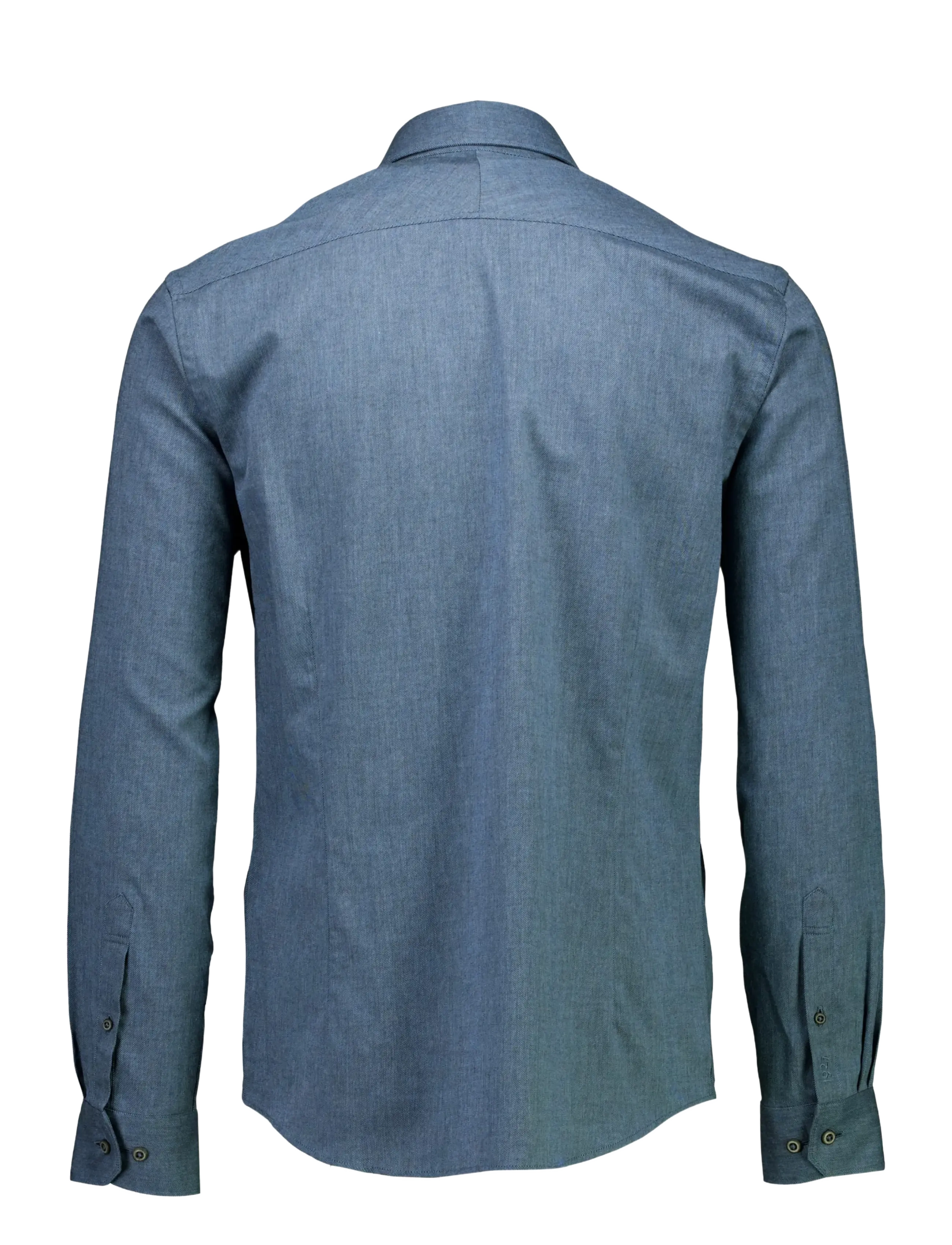 Lindbergh Black - 1927: Cashmere touch soft collar shirt WF L/S - formelle hemden - mid blue mel - 2