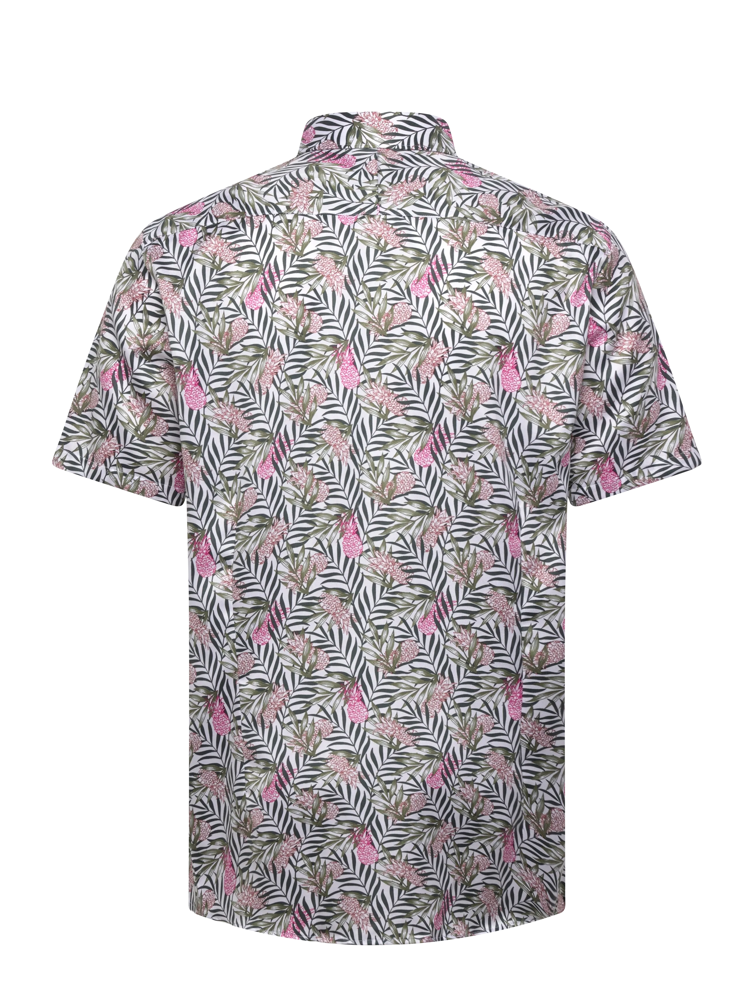 Lindbergh Black - 1927: AOP shirt WF S/S - mønstrede skjorter - white - 1