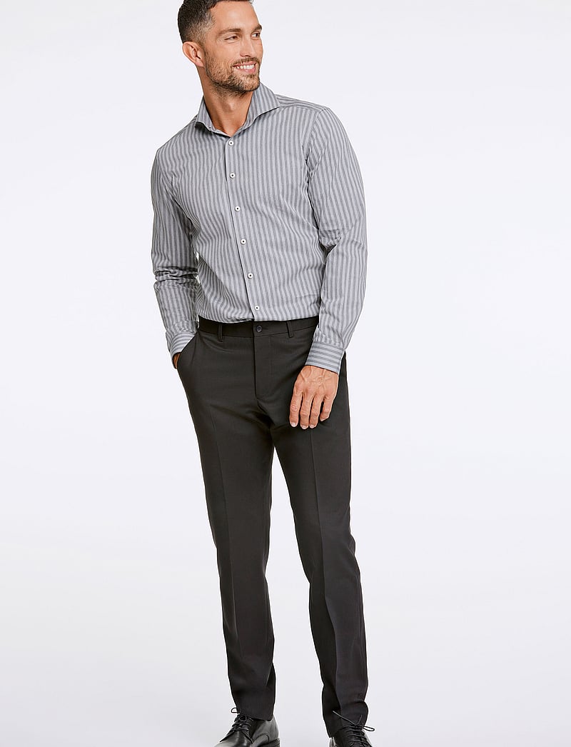 Lindbergh Black - 1927: Shirt L/S - pidulikud särgid - lt grey - 4