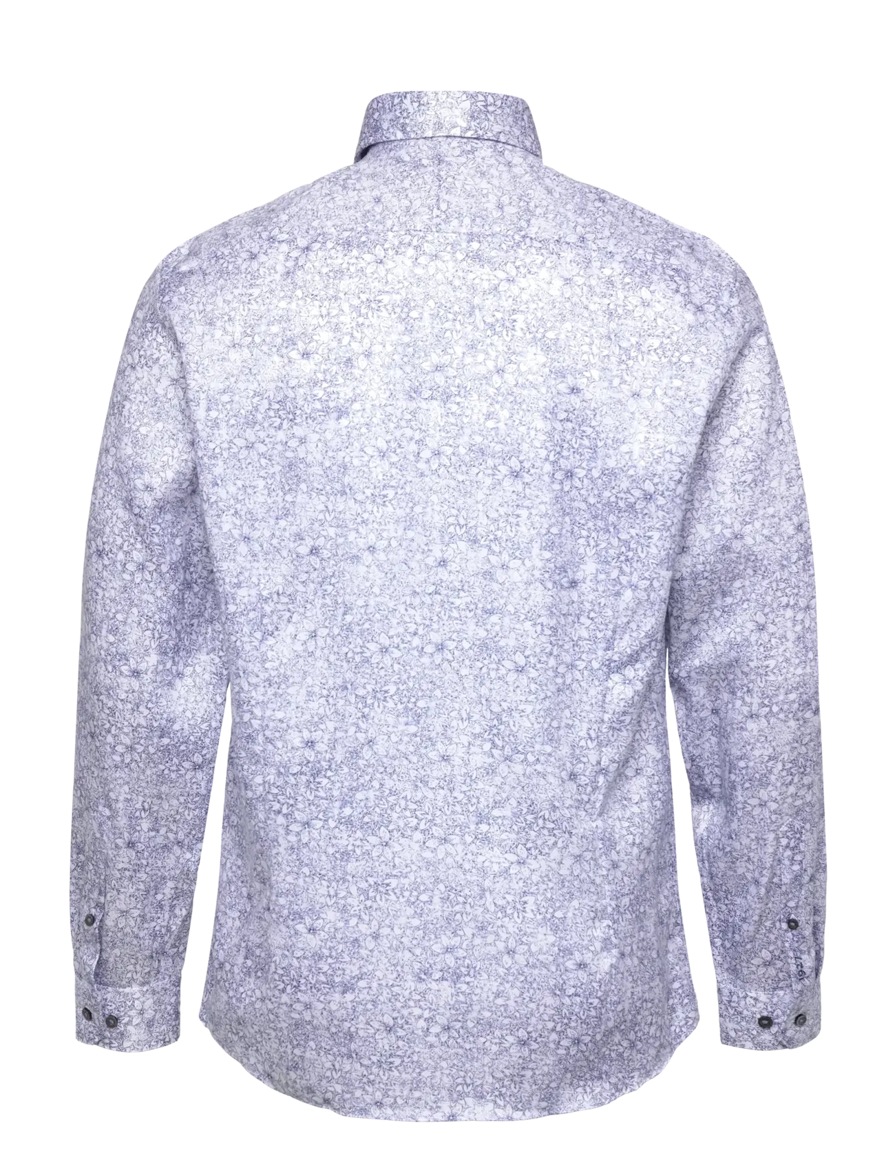Lindbergh Black - 1927: AOP shirt WF L/S - blue - 2
