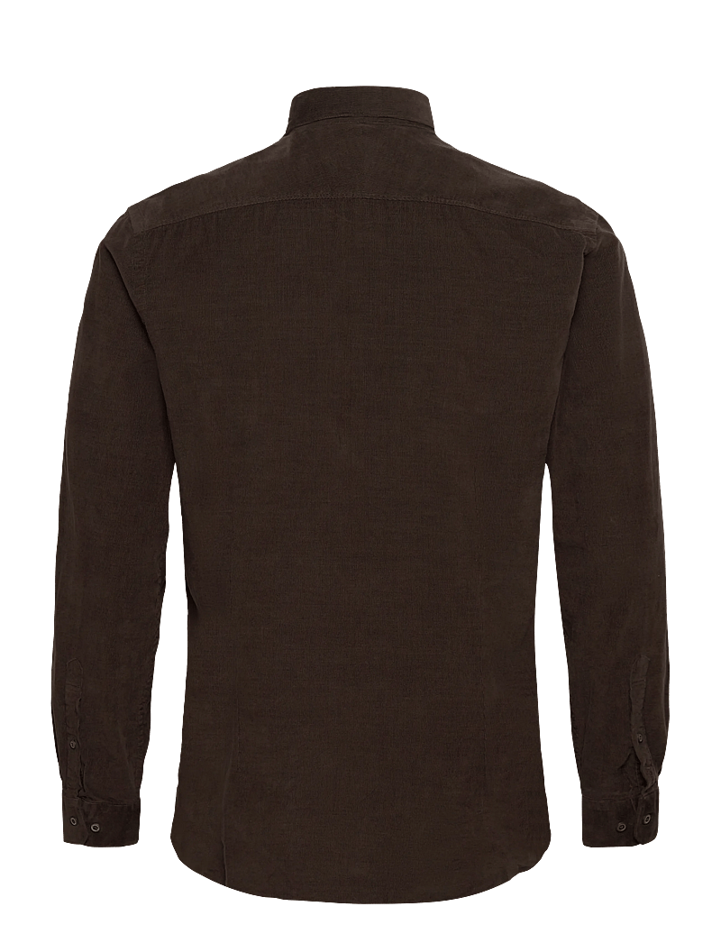 Lindbergh Black - ?1927: Cashmere touch corduroy shi - manchesterskjortor - black olive - 2